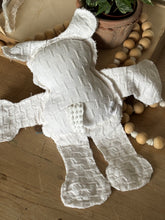 Load image into Gallery viewer, Vintage White Honeycomb and Dropcloth Lamb/Sheep