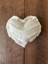 Load image into Gallery viewer, Vintage White and Pink Chenille heart