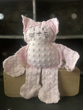 Load image into Gallery viewer, Pink Polka Dot Vintage Chenille Cat