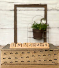 Load image into Gallery viewer, I 🖤 AUTUMN Vintage Scrabble Sign