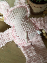 Load image into Gallery viewer, Pink Bates Hobnail Vintage Chenille Piglet