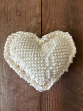 Load image into Gallery viewer, Vintage White Bates Chenille heart
