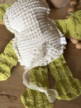 Load image into Gallery viewer, Vintage Avocado Green and Cream Cat