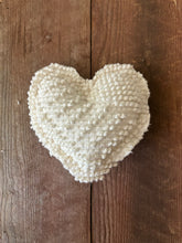 Load image into Gallery viewer, Vintage White Bates Chenille heart