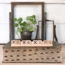 Load image into Gallery viewer, XOXOXO Vintage Scrabble Sign