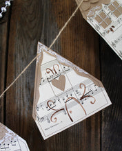 Load image into Gallery viewer, Vintage Music Page Gingerbread Garland
