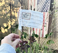 Load image into Gallery viewer, Set of 4 Vintage Chenille Tiny flags!
