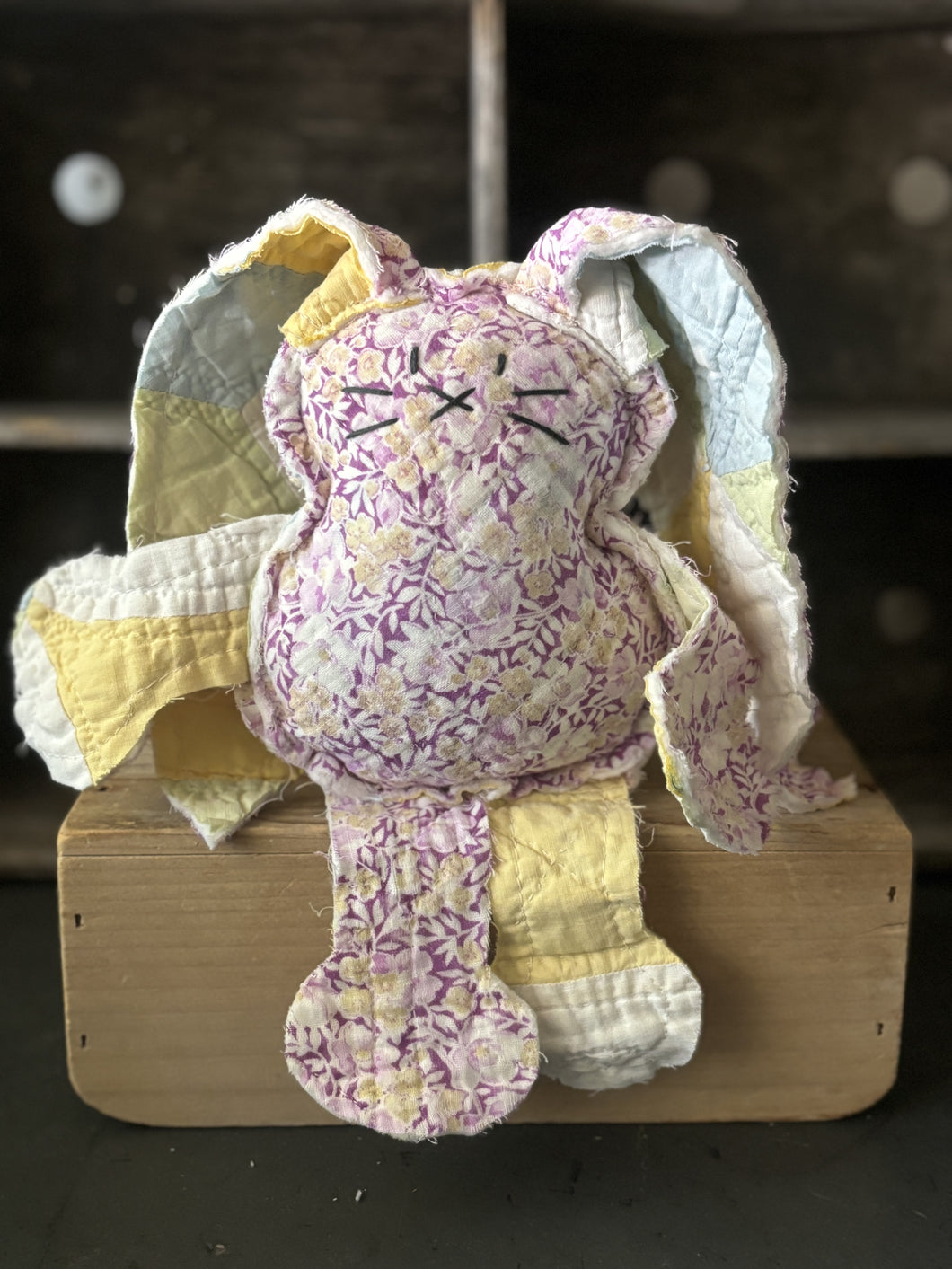 Vintage Quilt Floral Bunny