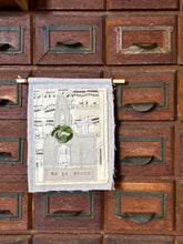 Load image into Gallery viewer, Vintage Music Page He is Risen Church Banner
