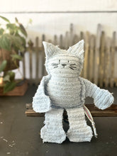 Load image into Gallery viewer, Baby Blue Vintage Chenille Cat
