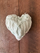 Load image into Gallery viewer, Vintage Light Blue Chenille heart
