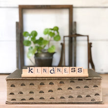 Load image into Gallery viewer, Kindness Vintage Scrabble Sign
