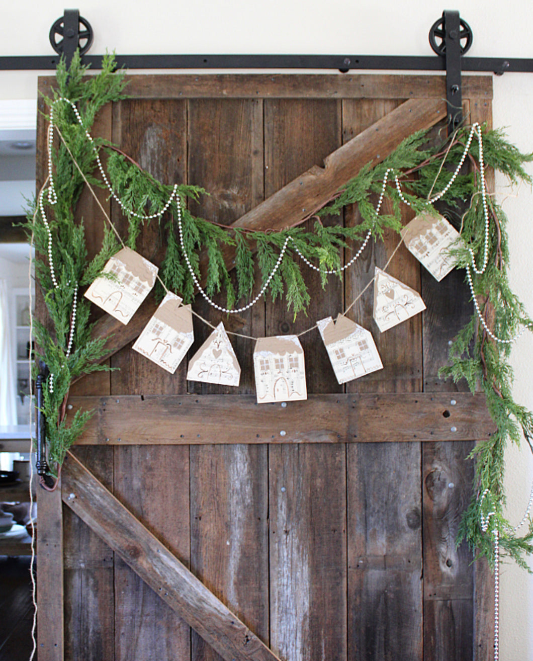 Vintage Music Page Gingerbread Garland