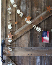 Load image into Gallery viewer, Rusty 6 ft. Rustic Star Garland
