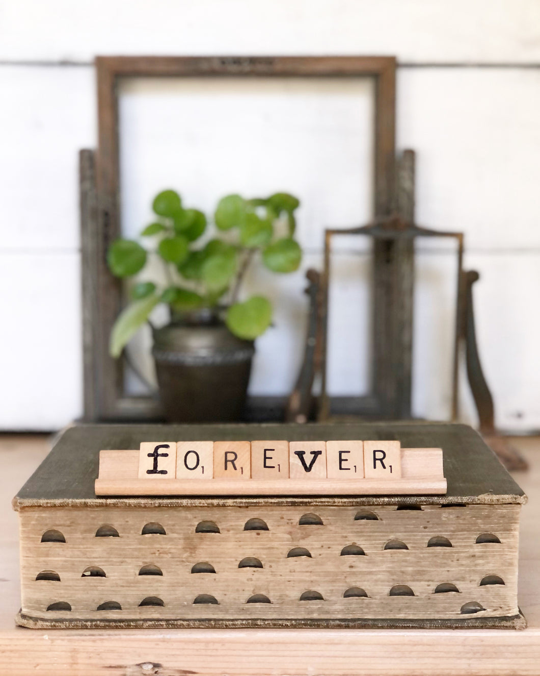 Forever Vintage Scrabble Sign